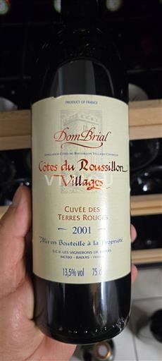 Roussillon Côtes du Roussillon Villages Dom Brial des Terres Rouges 2001