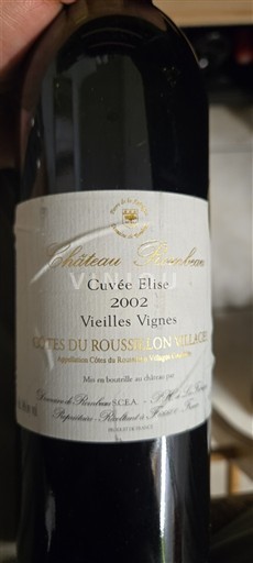 Roussillon Côtes du Roussillon Villages Château Bouvensac Elise Vieilles Vignes 2002