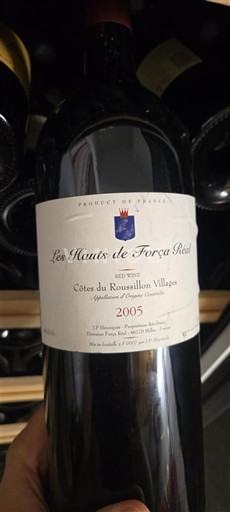 Roussillon Côtes du Roussillon Villages Les Hauts de Força Réal 2005