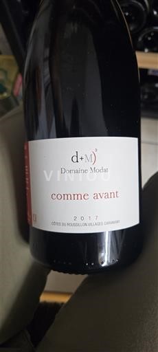 Roussillon Không được chỉ định Domaine Modat Comme Avant 2017