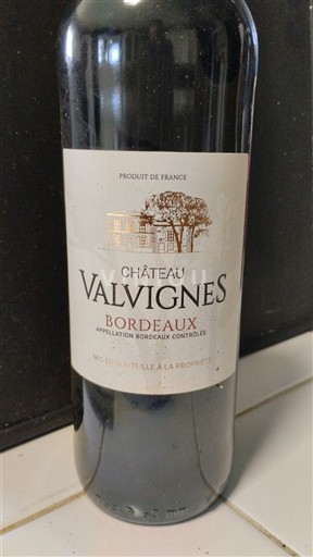Bordéus Château Valvignes Não Sazonado