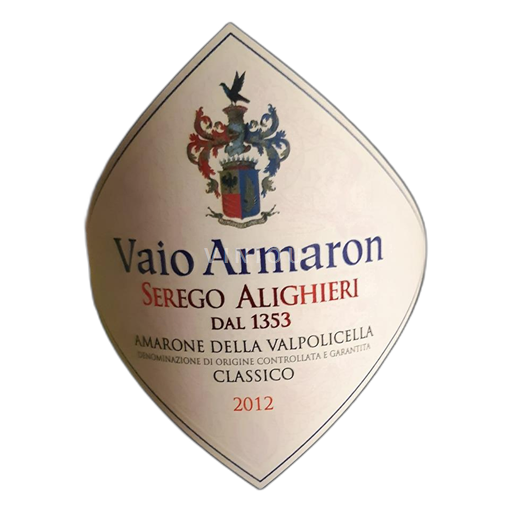 Vénétie Valpolicella Serego Alighieri Vaio Amaron 2012