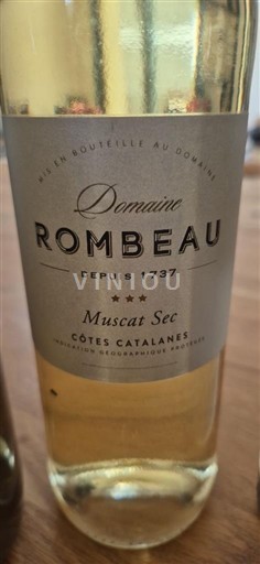 Languedoc og Roussillon Catalansk skråning Domaine Rombeau Muscat Sec 2023