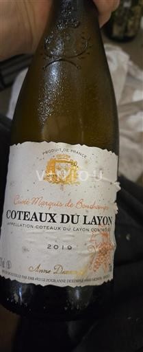 Loirevallei Coteaux du Layon Anne Desemple Marquis de Bonchamps 2019