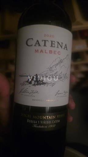 Mendoza Unspecified Bodega y Viñedos Catena High Mountain Vines 2020