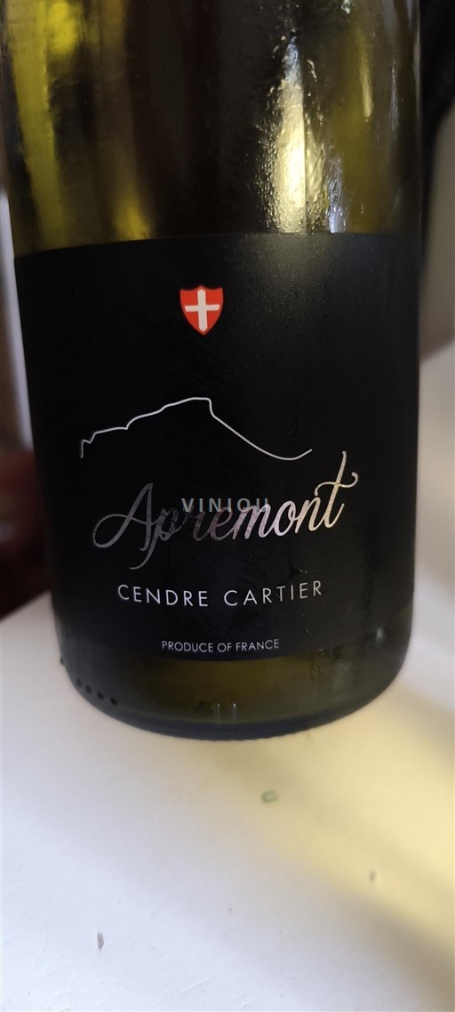 Savoie ja Bugey Apremont Cendre Cartier Ei vuosikertaa