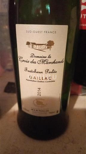 Southwest Gaillac Domaine La Croix des Marchands Fraîcheur Perlée 2014
