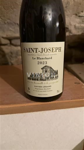 Vallée du Rhône Saint-Joseph Xavier Gérard Le Blanchard 2023