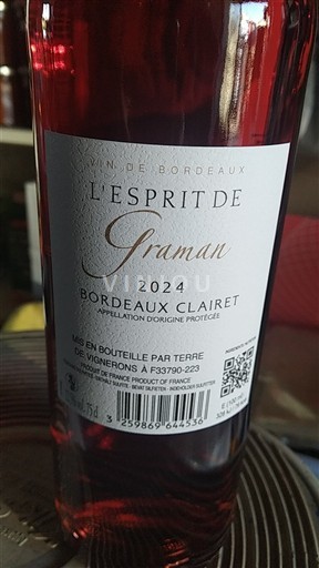 Bordeaux Bordeaux clairet L'Esprit de Graman 2024