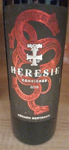 Languedoc Corbières Gérard Bertrand Hérésie 2018