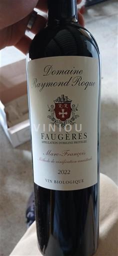 Languedoc Faugères Domaine Raymond Roque Marc-François 2022