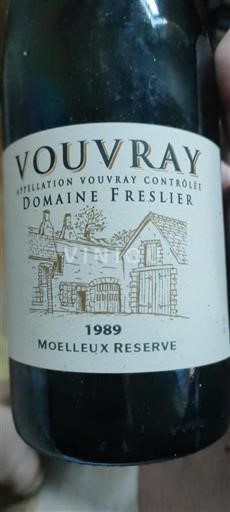 Loire-dalen Vouvray Domaine Freslier Moelleux Reserve 1989