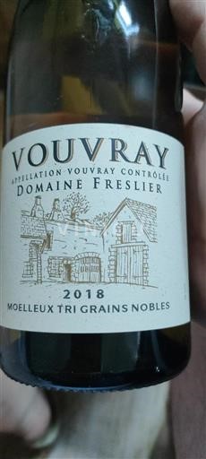 Loire-dalen Vouvray Domaine Freslier Moelleux Tri Grains Nobles 2018