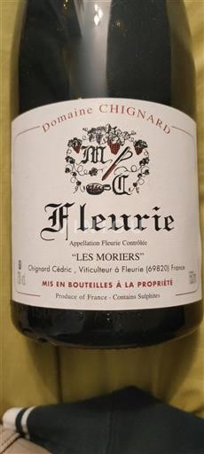 Beaujolais Fleurie Domaine Chignard Les Moriers 2022