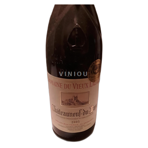 Vallée du Rhône Châteauneuf-du-pape Domaine Vieux Lazaret Médaille d'or Orange 2006 2005
