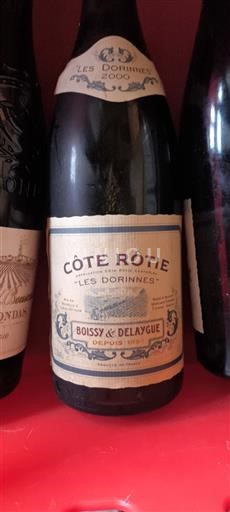 Vin Rouge sec Les Dorinnes Boissy & Delaygue 2000 Frankrike Rhônedalen Côte-rôtie AOC