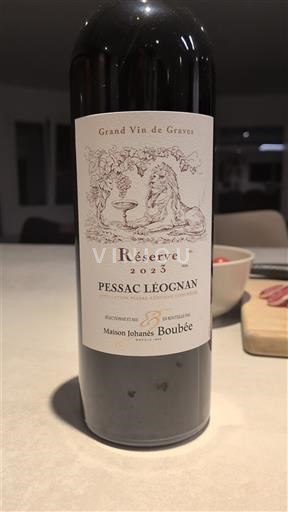 Bordeaux Pessac-Léognan Maison Johans Boubee Réserve 2023