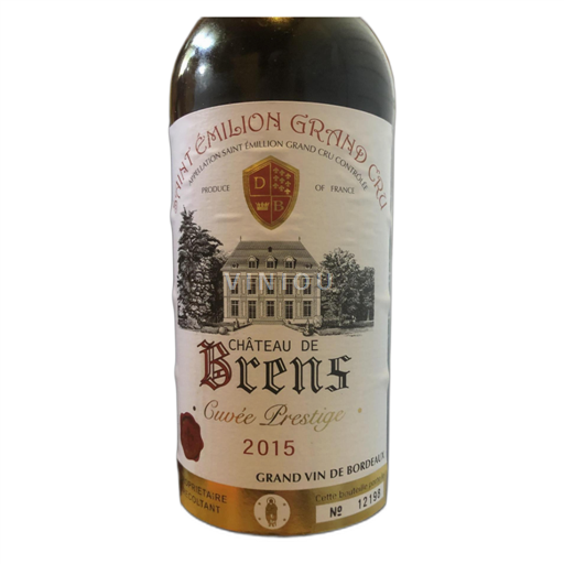 Bordéus Saint-Émilion Grand Cru Château Brens Prestige 2015