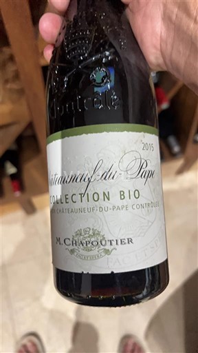 Valle del Ródano Châteauneuf-du-Pape. M. Chapoutier Collection Bio 2015