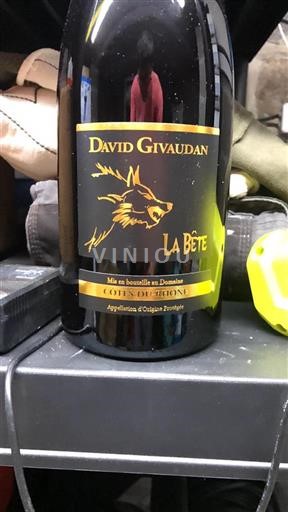 Rhônen laakso Côtes-du-rhône David Givaudan La Bête 2017