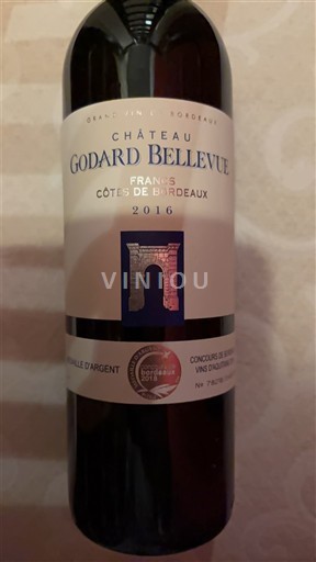Bordo Кот де Бордо Château Godard Bellevue 2016