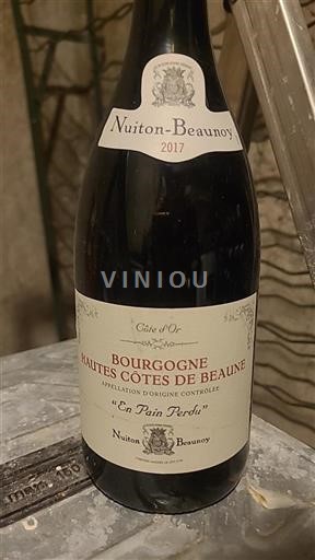 Bourgogne Hautes Côtes de Beaune Nuiton-Beaunoy En Pain Perdu 2017