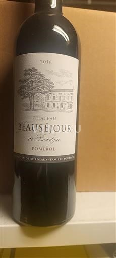 Bordeaux Pomerol Château Beauséjour de Bonalgue 2016