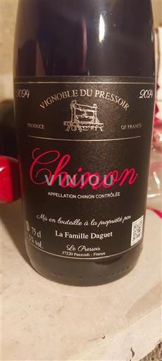 Vale do Loire Chinon Vignoble du Pressoir 2024