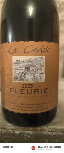 Beaujolais Fleurie Perrachon Et Fils La Cadole 2023
