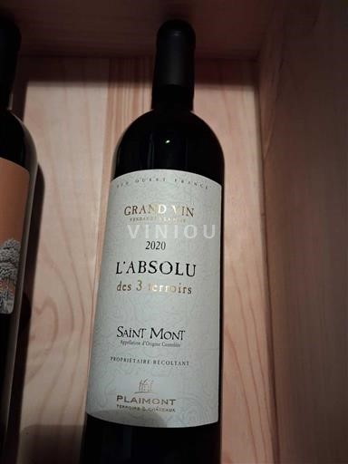 Jugozahod Saint-Mont Plaimont L'Absolu des 3 terroirs 2020
