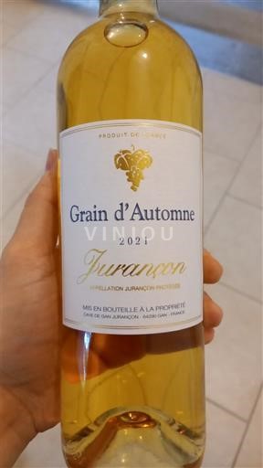 Sudoeste Jurançon Cave de Gan Jurançon Grain d'Automne 2021