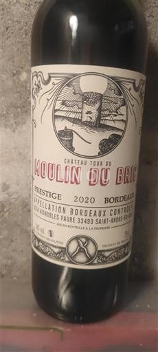 Bordeaux Château Tour du Moulin du Bric Prestige 2020