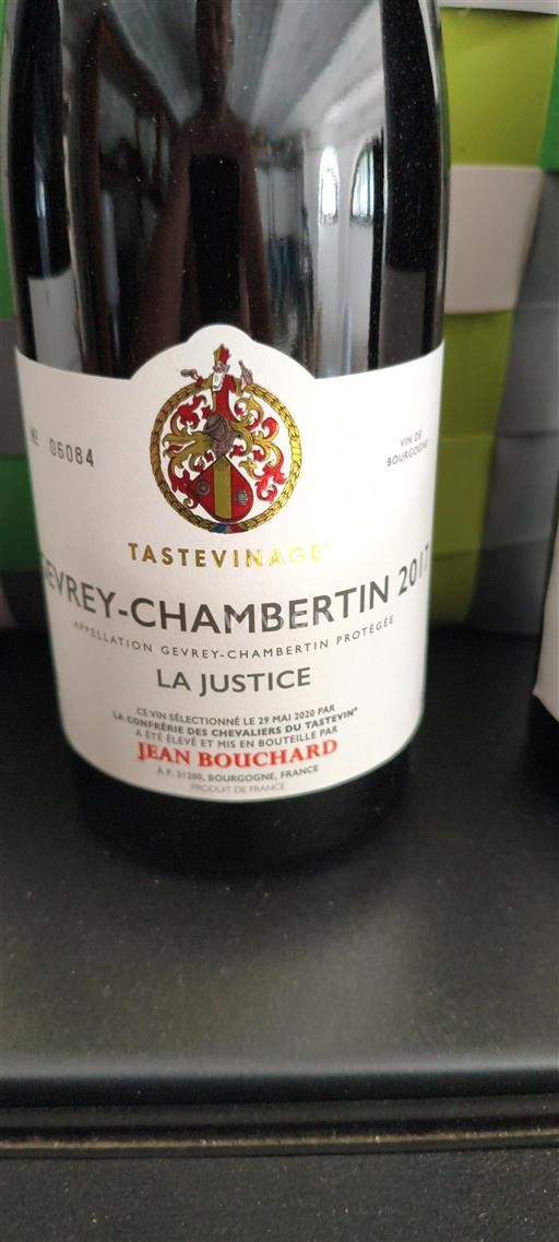 Bourgogne Gevrey-chambertin Village Jean Bouchard La Justice 2017