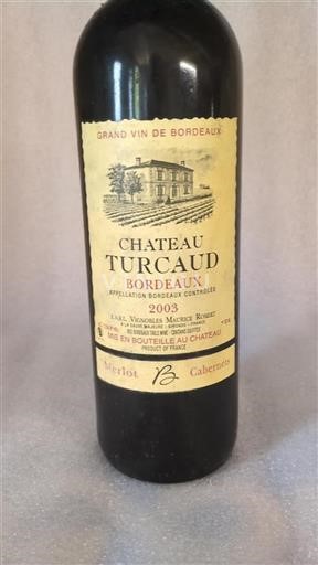 Bordeaux Château Turcaud 2003