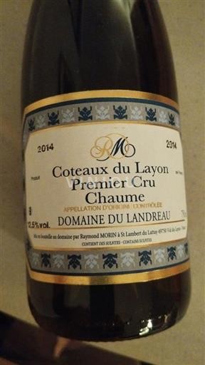 Vallée de la Loire Coteaux-du-layon Premier Cru Domaine Landreau 2014
