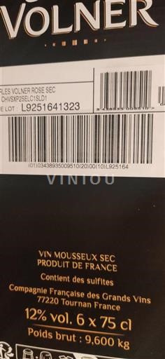 Champagne Ospecificerad Charles Volner Rosé Sec Icke årgångsbetecknad