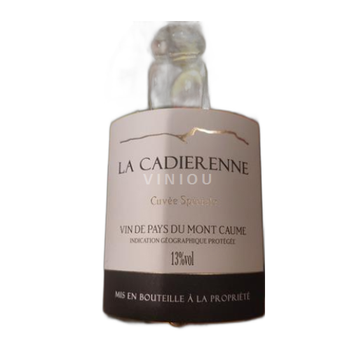 Provence Ospecificerad Vignerons de la Cadiérenne Spéciale Icke årgångsbetecknad