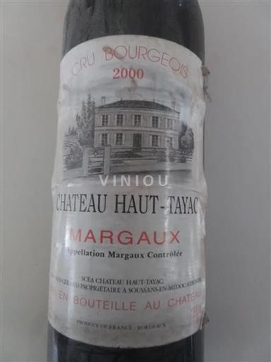 Bordeaux Margaux Cru Bourgeois Château Haut-Tayac 2000
