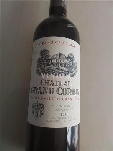 Bordeaux Saint-Émilion Grand Cru Grand Cru Grand Corbin 2018