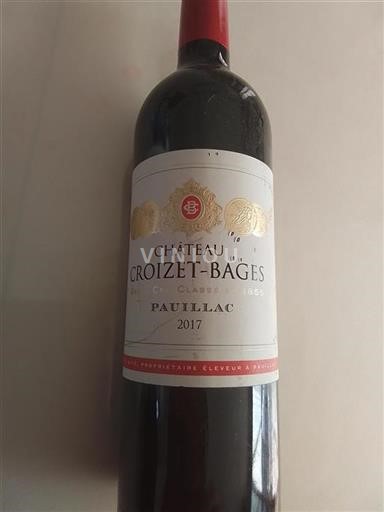 Bordeaux Pauillac Grand Cru Croizet-Bages 2017
