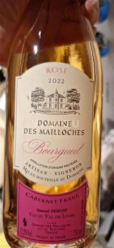 Thung lũng sông Loire Bourgueil Domaine Des Mailloches 2022