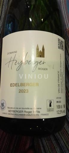Alsace Không được chỉ định Domaine Heyberger Edelberger 2023