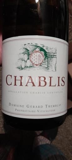 Burgundsko Chablis Domaine Gérard Tremblay 2022