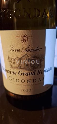 Rona dolina Gigondas Pierre Amadieu Domaine Grand Romane 2023