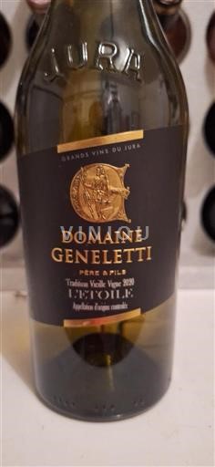 Jura L'Étoile Domaine Geneletti Tradition Vieille Vigne 2020