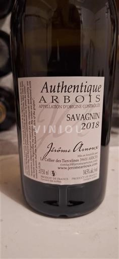 Jura Arbois Le Cellier des Tiercelines Authentique 2018