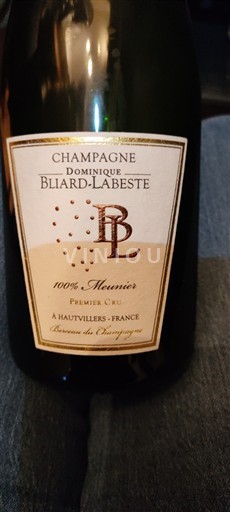 Samppanja Määrittelemätön Premier Cru Dominique Blilard-Labeste 100% Meunier Ei vuosikertaa