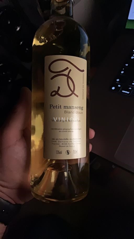 Sudoeste Comté tolosano Domaine Thermes Petit Manseng Sin añada