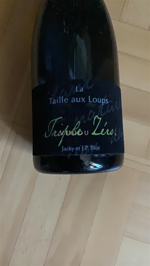 Loire Valley Montlouis-sur-Loire La Taille Aux Loups Triple Zéro 2023