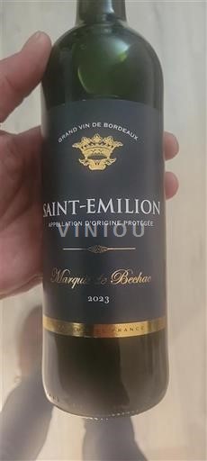 Bordeaux Saint-Émilion Marquis de Bechac 2023